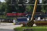 A DB Cargo 469,114 és a gyár LDM45 mozdonya.